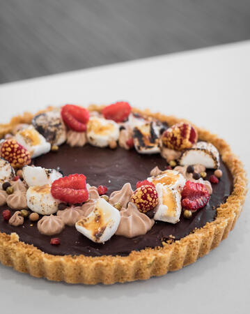 S'mores Chocolate Tart